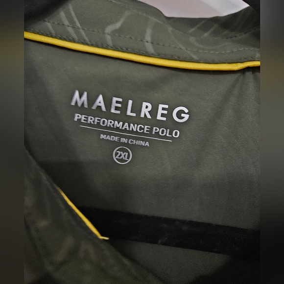 NEW MAELREG MENS XXL POLO SHIRT GOLF  PERFORMANCE LONG SLEEVE - Picture 4 of 7